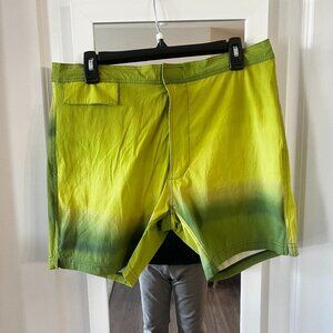Amir Slama Green Swimshorts Size Small
